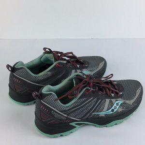 Saucony Gray and Teal Sneakers